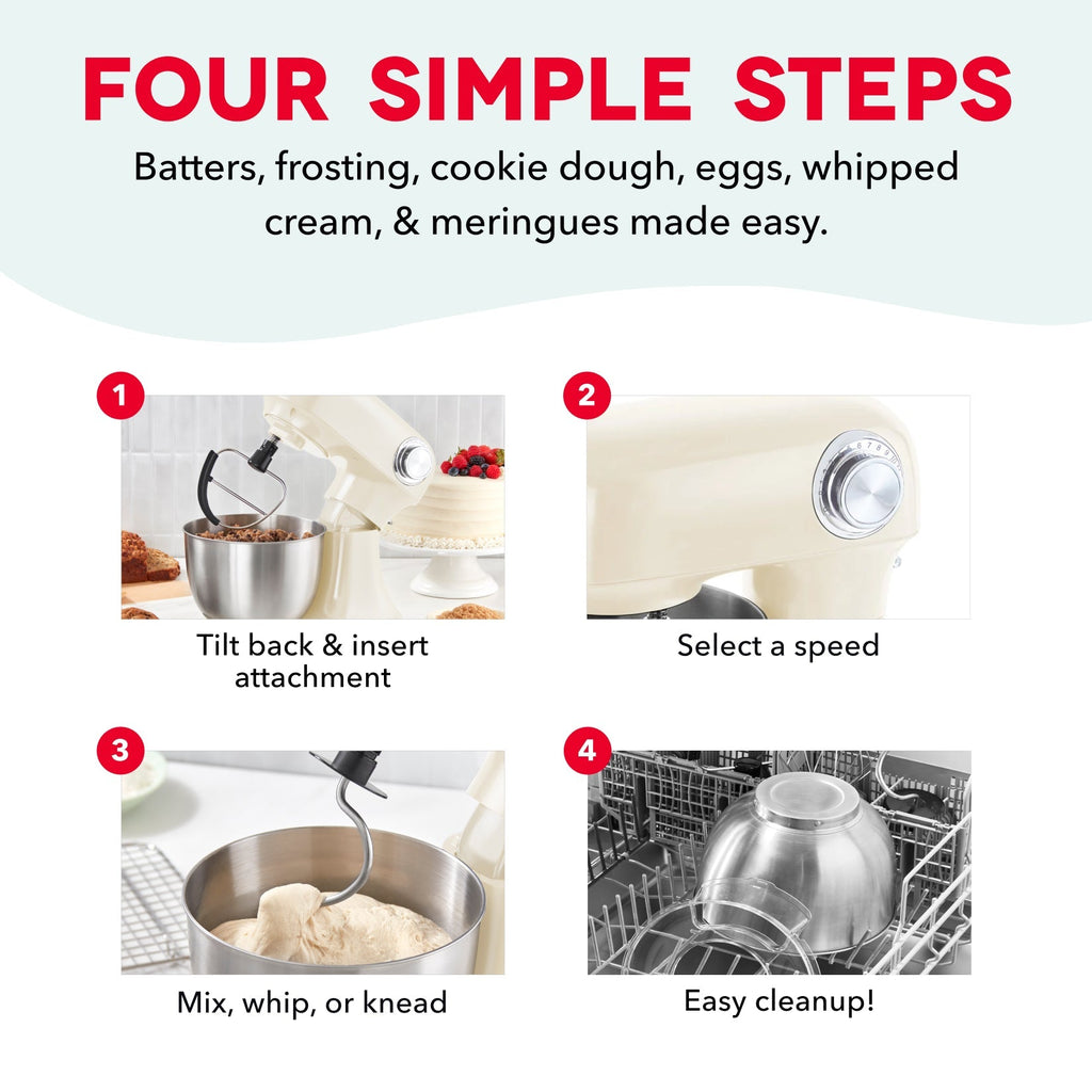 3.5 Qt Tilt Head Stand Mixer